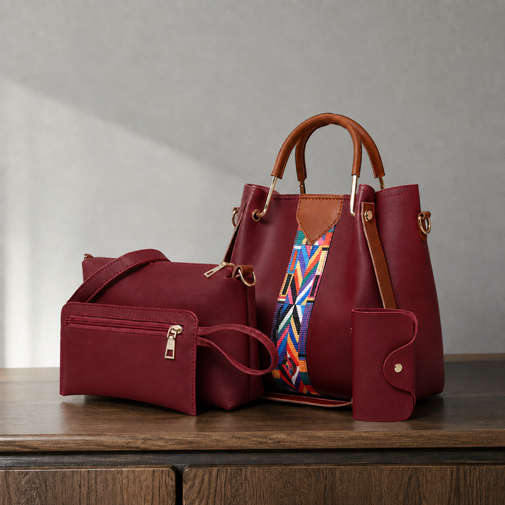 Lucca Geo Handbag Set