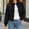 Nora-Pearl Round Neck Cardigan