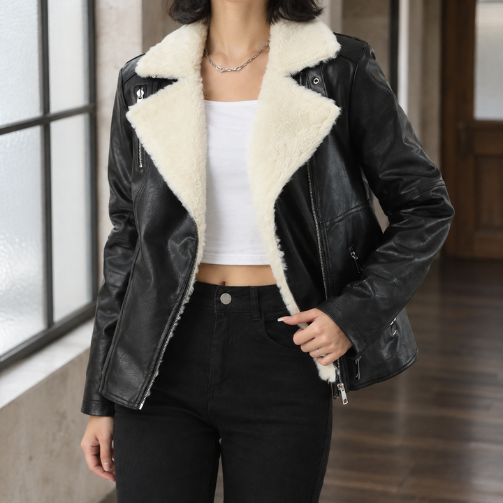 Lucille-Pearl Aviator Jacket
