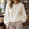 Ines-Ruth Pearl Button Cardigan