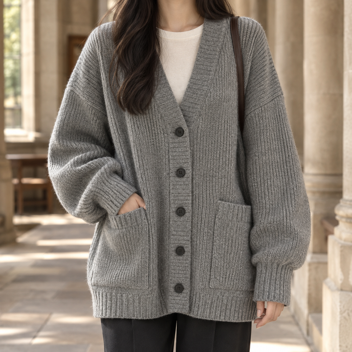 Petra-Anne Ribbed Cardigan