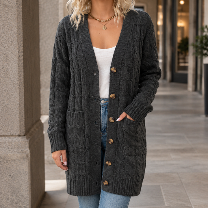 Colette Cable Knit Cardigan
