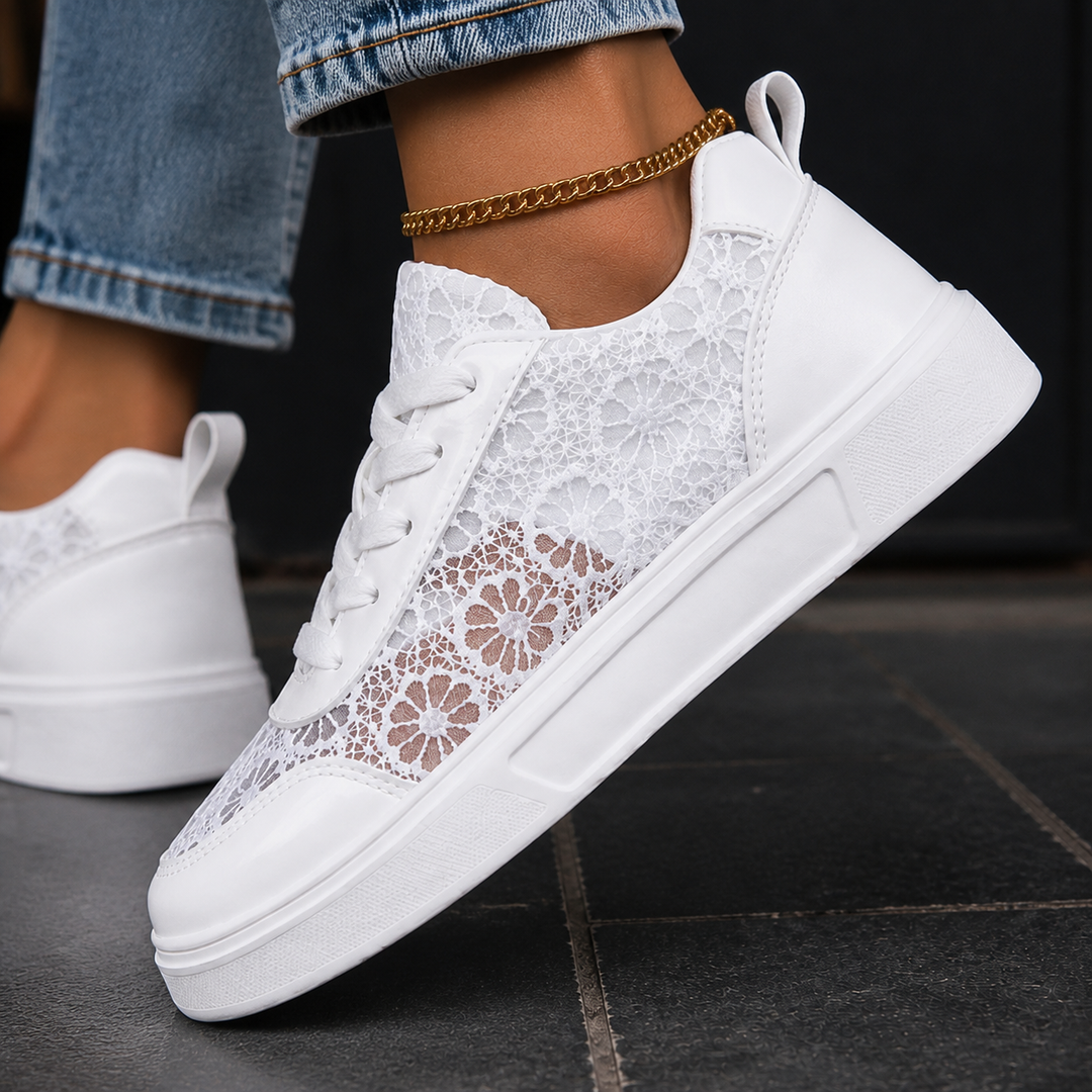 Pesaro Floral Lace Sneakers