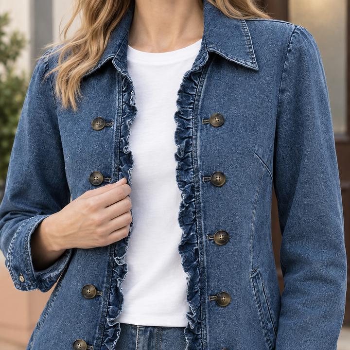 Lydia-Jean Ruffle Denim Jacket