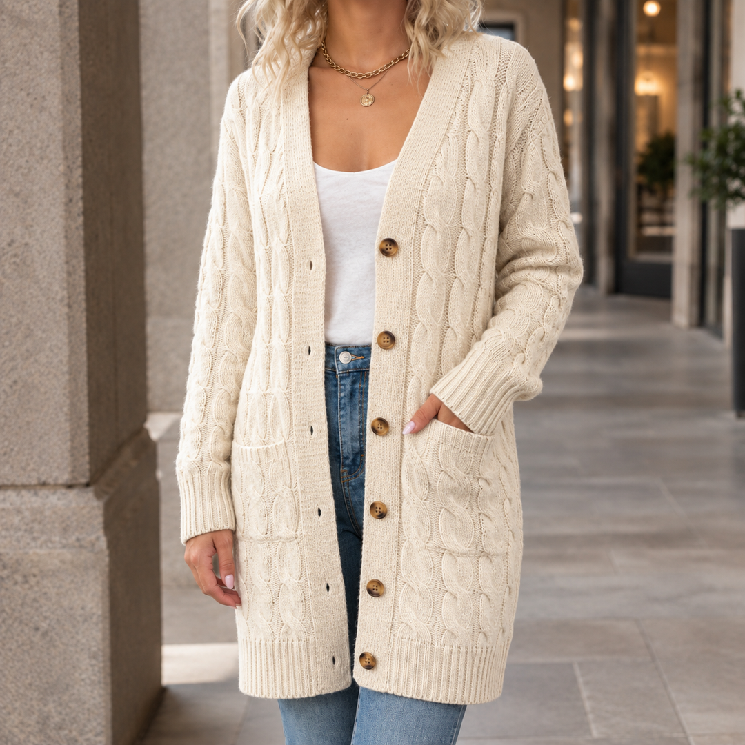 Colette Cable Knit Cardigan