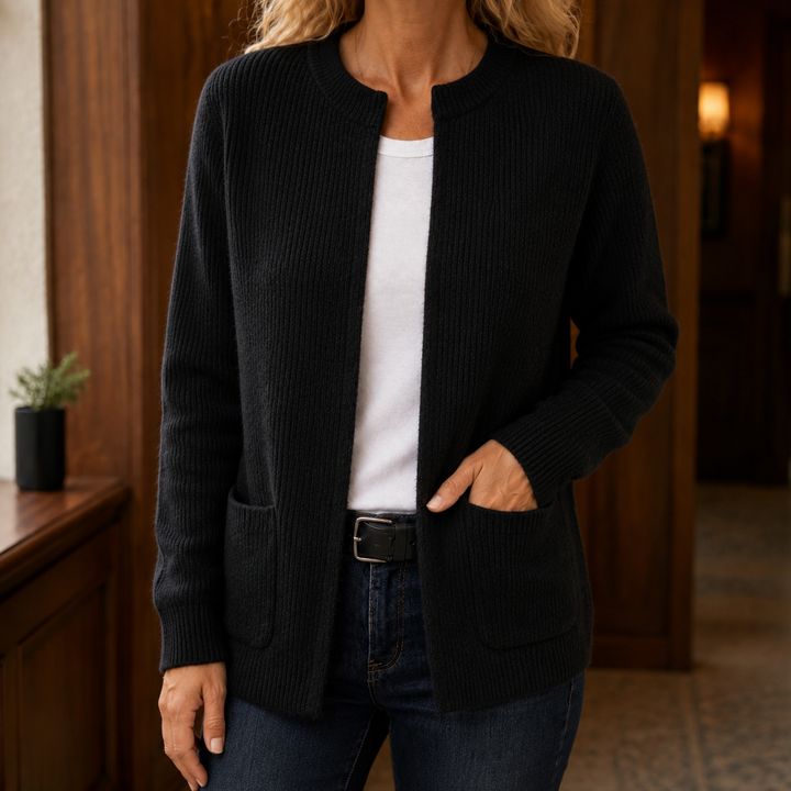 Simona-Kay Ribbed Cardigan
