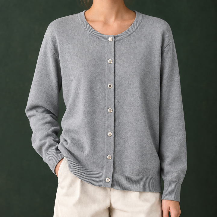 Zoe-Beth Round Neck Cardigan