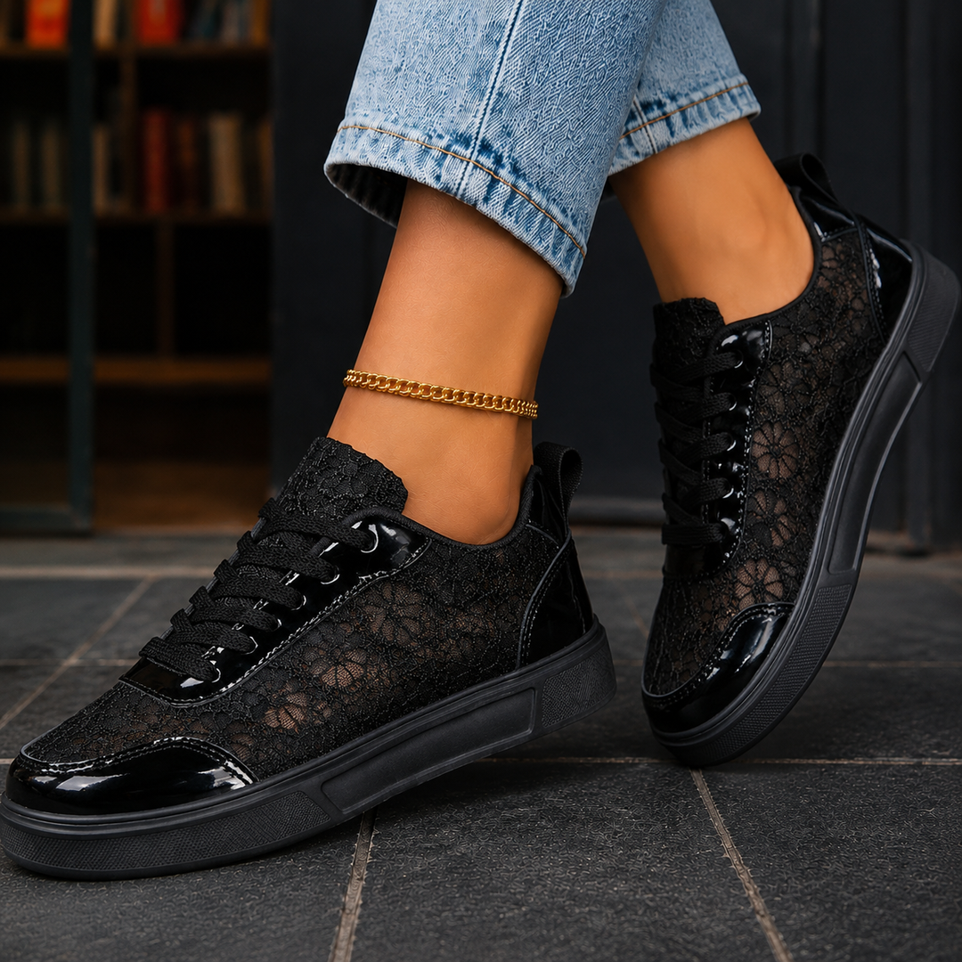 Pesaro Floral Lace Sneakers
