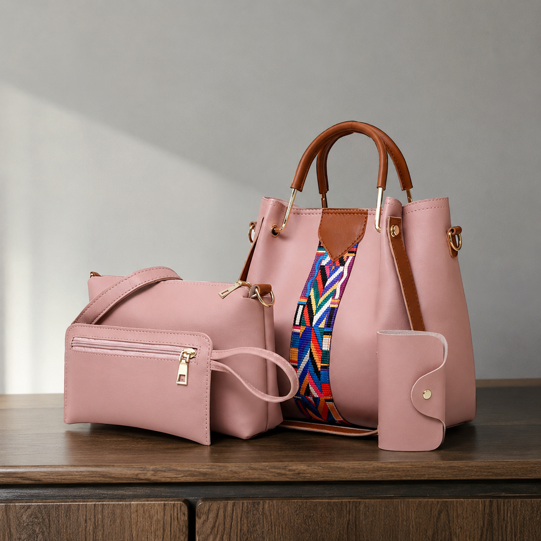 Lucca Geo Handbag Set