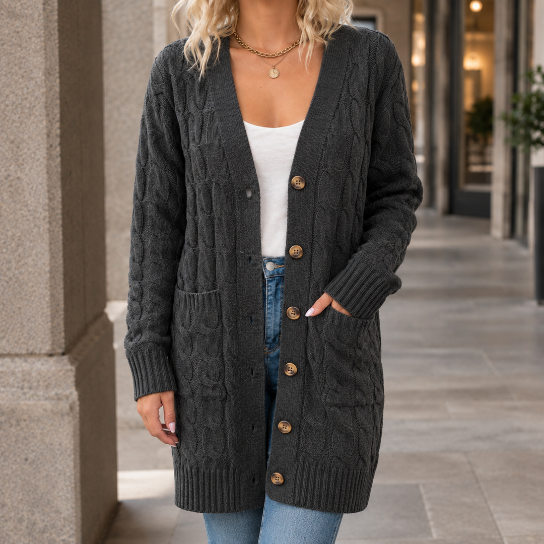 Colette Cable Knit Cardigan