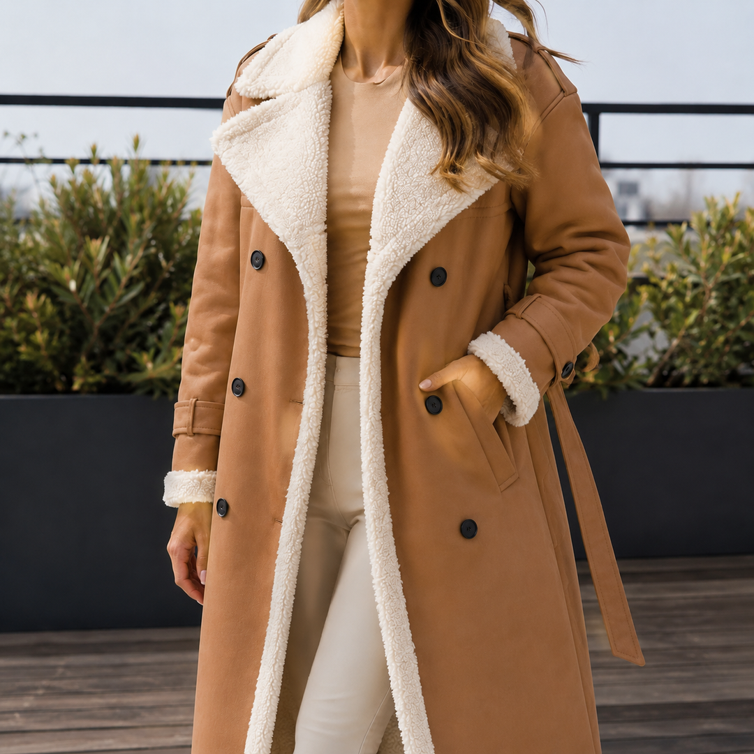 Hattie-June Contrast Trim Coat