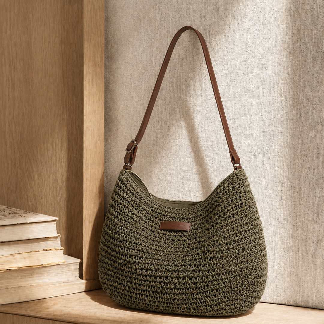Modena Woven Hobo Bag