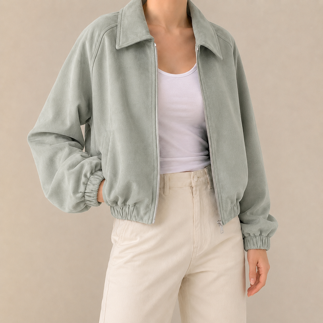 Ashford Faux Suede Crop Jacket
