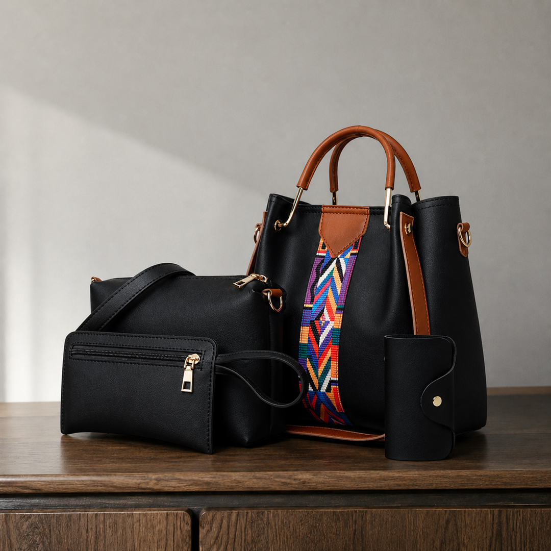 Lucca Geo Handbag Set