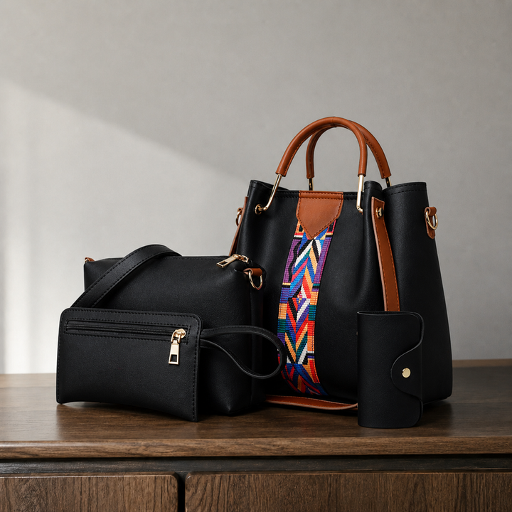 Lucca Geo Handbag Set