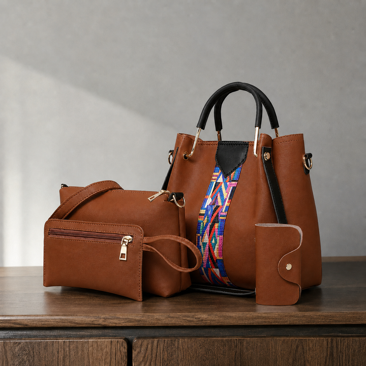 Lucca Geo Handbag Set
