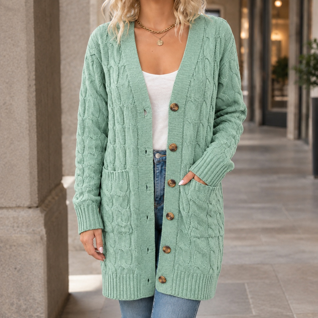 Colette Cable Knit Cardigan