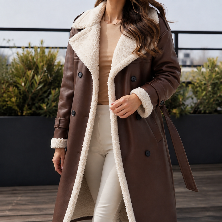 Hattie-June Contrast Trim Coat