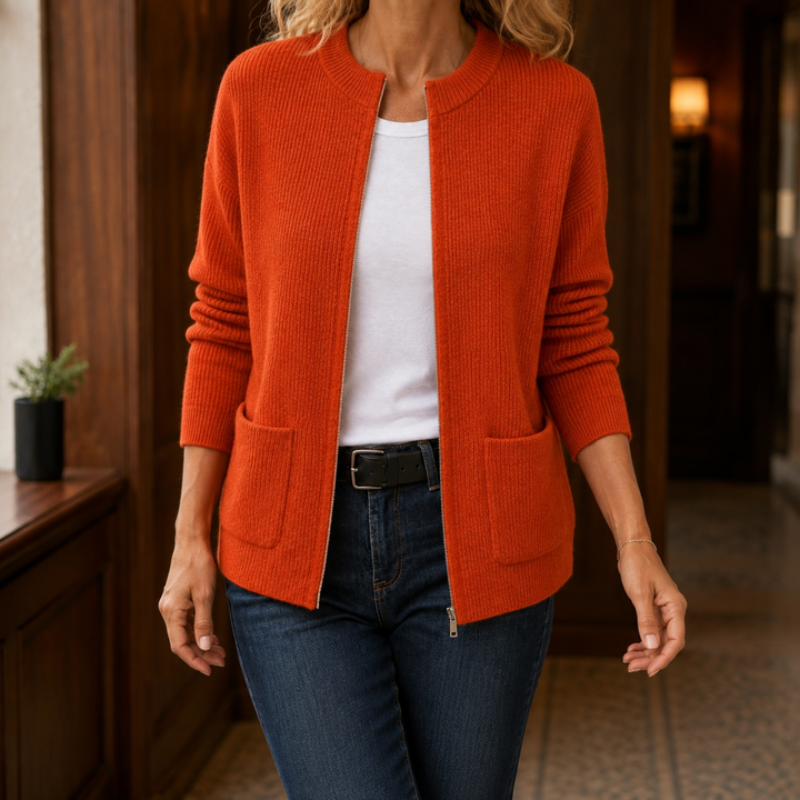 Simona-Kay Ribbed Cardigan
