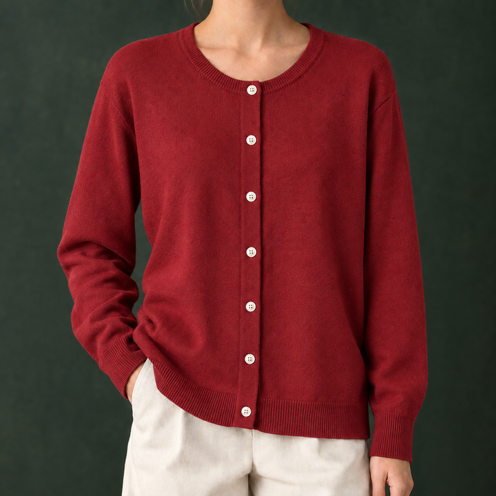 Zoe-Beth Round Neck Cardigan