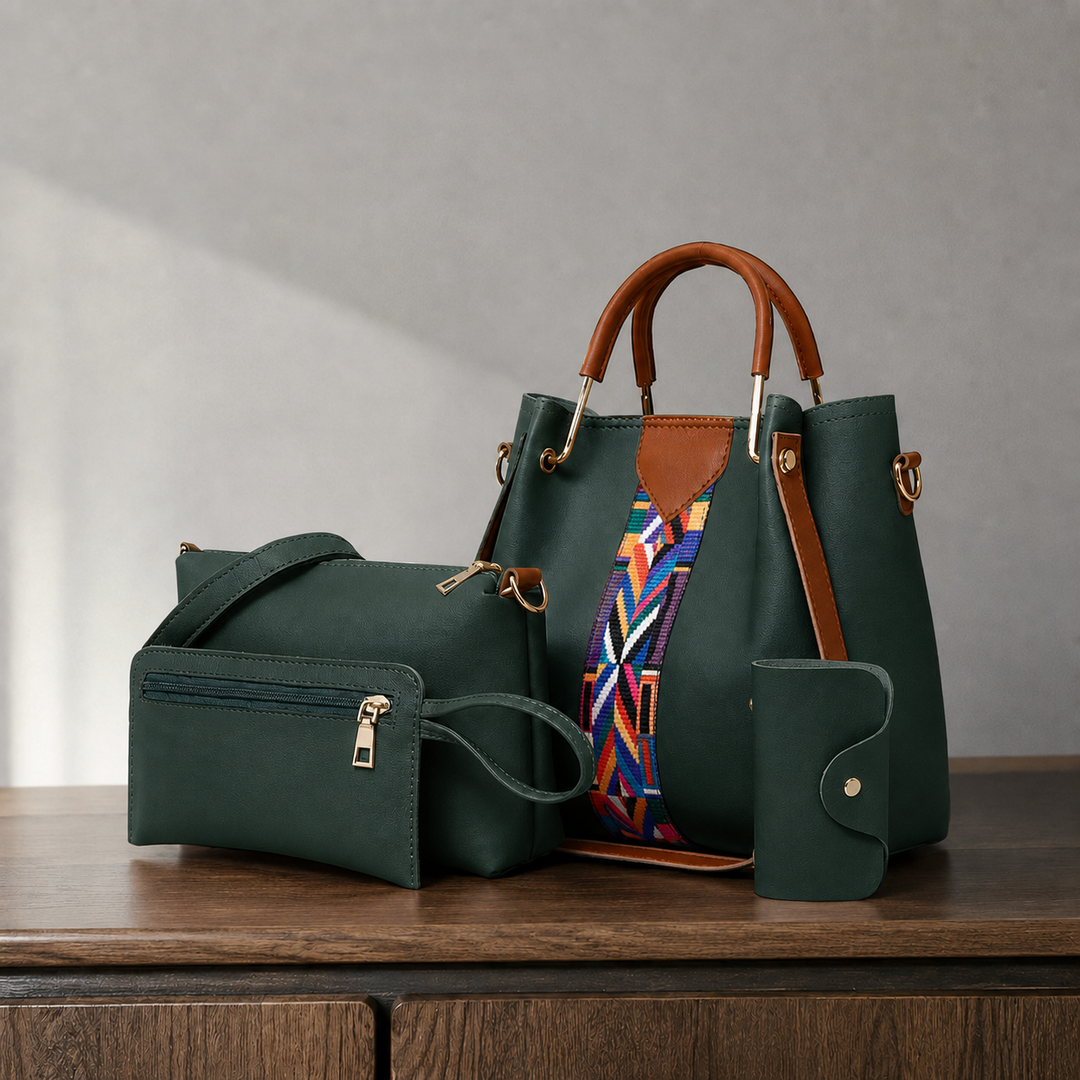 Lucca Geo Handbag Set