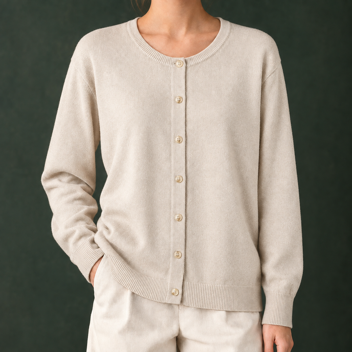 Zoe-Beth Round Neck Cardigan