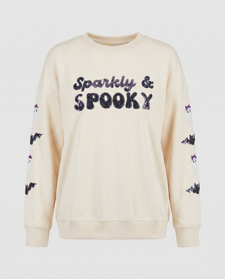 Women's Halloween Sweatshirt Printed Graphic Crew Neck