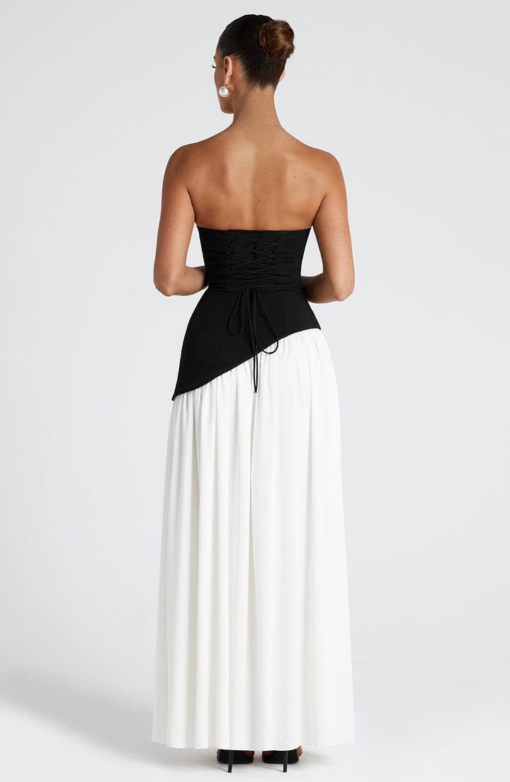 Nadia | Women's Evening Crepe Thigh Split Dress