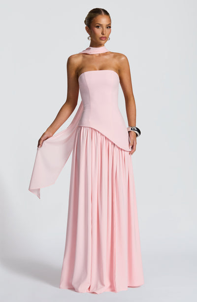 Nadia | Women's Evening Crepe Thigh Split Dress