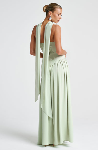 Nadia | Women's Evening Crepe Thigh Split Dress