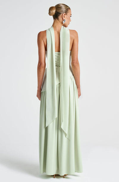 Nadia | Women's Evening Crepe Thigh Split Dress