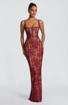 Thea | Women's Elegant Square Neck Maxi Dress