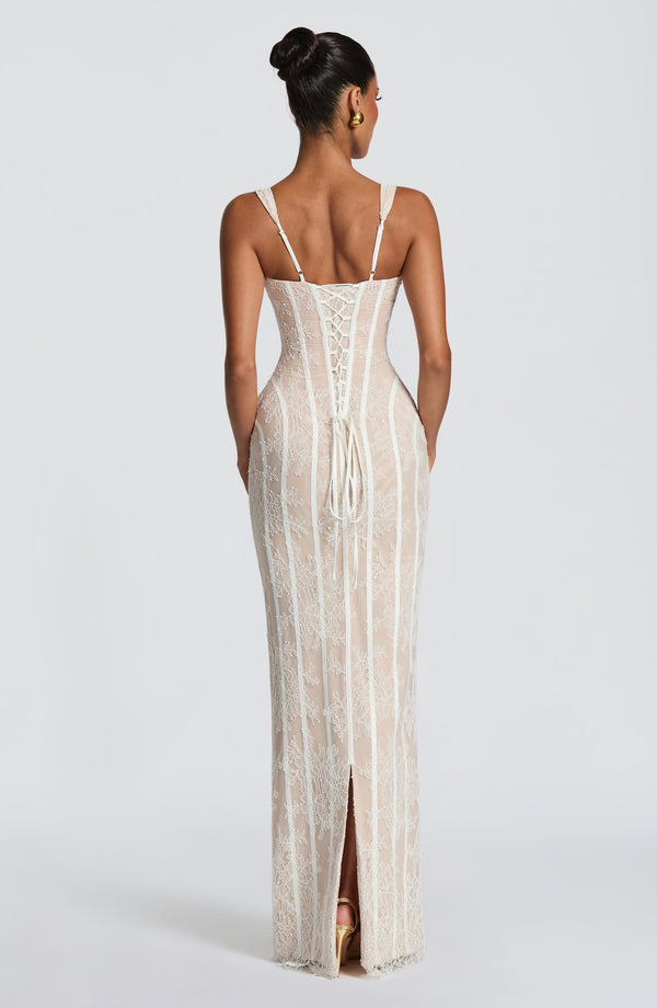 Thea | Women's Elegant Square Neck Maxi Dress