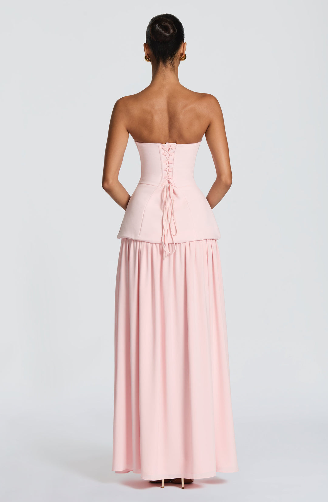 Gia | Women's Evening Crepe Corset Maxi Dress