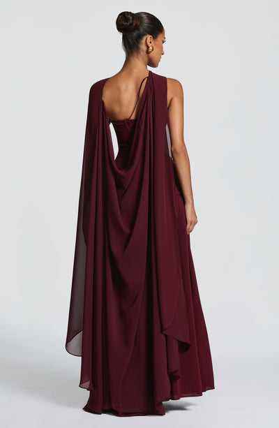 Gia | Women's Evening Crepe Corset Maxi Dress