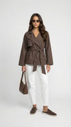 Montrelle | Women's Double Breasted Belted Trench Coat