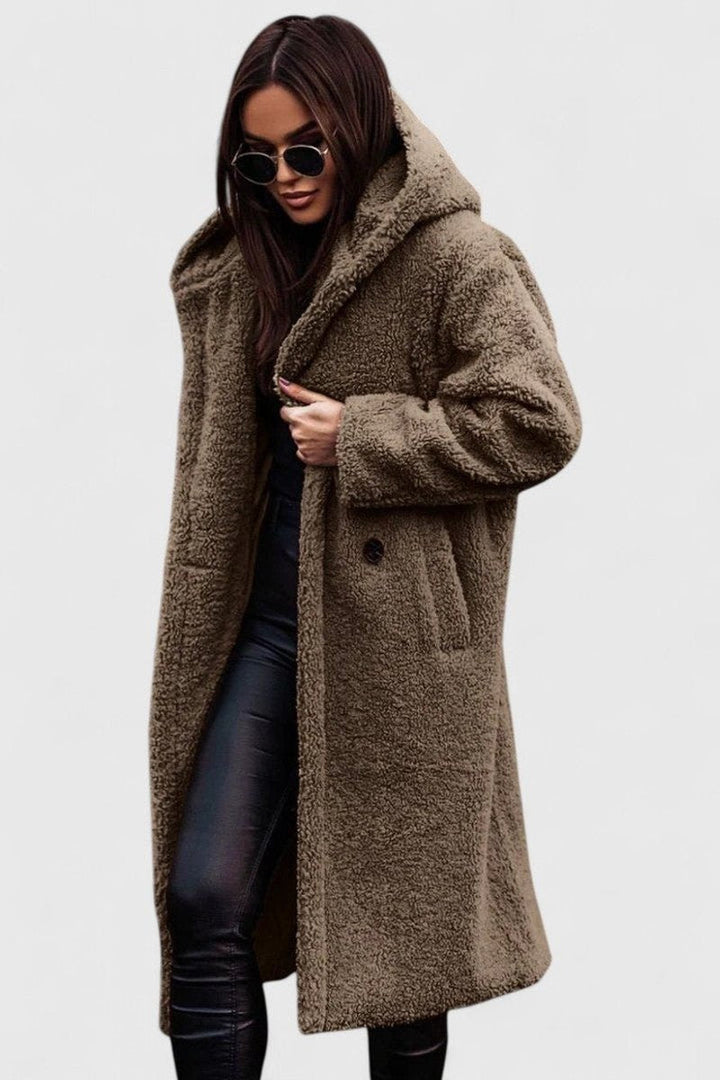 Winnifred | Women's Longline Teddy Fleece Oversized Coat