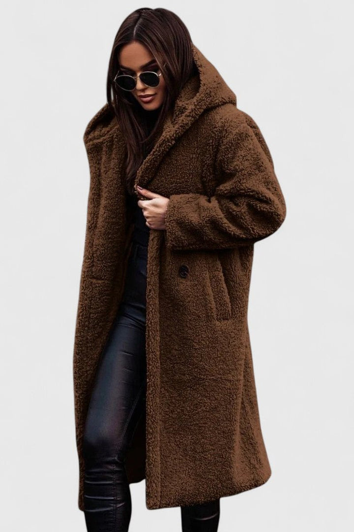 Winnifred | Women's Longline Teddy Fleece Oversized Coat